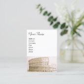 Carte De Visite COLOSSEUM /Architecture antique, Architecte Blanc (Debout devant)