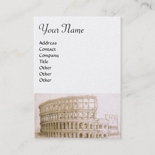Carte De Visite COLOSSEUM /Architecture antique, Architecte Pearl (Devant)