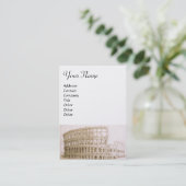 Carte De Visite COLOSSEUM /Architecture antique, Architecte Pearl (Debout devant)