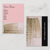 Carte De Visite COLOSSEUM /Architecture antique, Architecte rose (Devant / Derrière)