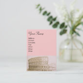 Carte De Visite COLOSSEUM /Architecture antique, Architecte rose (Debout devant)