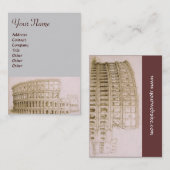 Carte De Visite COLOSSEUM /Architecture antique, Gris architectura (Devant / Derrière)