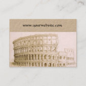 Carte De Visite COLOSSEUM /Architecture Classique, Architecte Kraf (Dos)