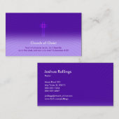 Carte De Visite Colossians 3 ; crucifix pipe% chrétien de 23 % (Devant / Derrière)