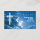 Carte De Visite Colossiens 3 ; 23 | Bleu (Devant)
