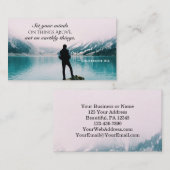 Carte De Visite Colossiens 3:2 Mettez votre esprit sur les choses (Devant / Derrière)