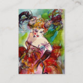 Carte De Visite COLUMBINE / Fashion Designer, Arts du spectacle (Dos)