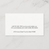 Carte De Visite Comb (Dos)