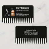 Carte De Visite Comb | Bouteille et ciseaux de vaporisateur (Devant / Derrière)