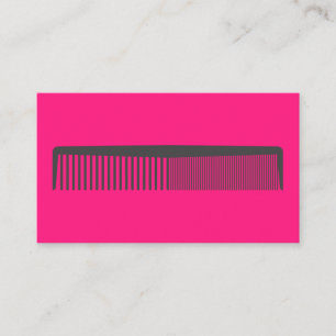 Carte De Visite Comb   Liste des cheveux   Hot Pink