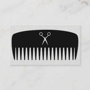 Carte De Visite Comb & Shears