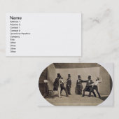 Carte De Visite Combat en duel (photo) (Devant / Derrière)