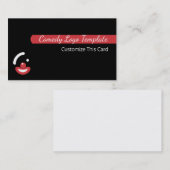 Carte De Visite Comédie - Logos amusants Abstraits (Devant / Derrière)