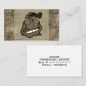 Carte De Visite Comédien Stand Up Comic Entertainment Industry (Devant / Derrière)