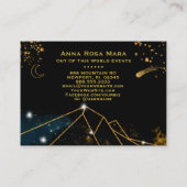 Carte De Visite *~* Comet Sacré Geometry Gold Parties scintillant  (Dos)