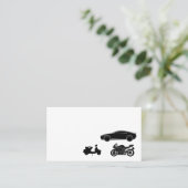 Carte De Visite Commande de messager de transport de scooter de (Debout devant)