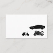 Carte De Visite Commande de messager de transport de scooter de (Dos)