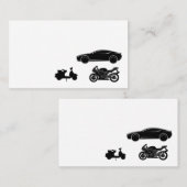 Carte De Visite Commande de messager de transport de scooter de (Devant / Derrière)