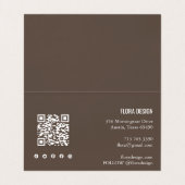Carte De Visite Commande Merci personnalisé Script neutre plié (Intérieur déplié)