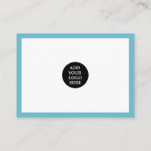 Carte De Visite Commande moderne INSERT tendance merci Pink Blue (Dos)