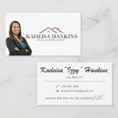 Carte De Visite Commande personnalisée | Modèle Zazzle non modifia (Devant / Derrière)