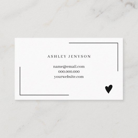 Carte De Visite Commande simple en noir et blanc merci (Dos)