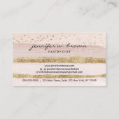 Carte De Visite Commandes de Pops de Gâteau de Mariage (Dos)