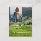 Carte De Visite Commémoration Keepsaké ferme vaches de bétail (Devant)