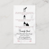 Carte De Visite Comment appliquer les clous de presse Instructions (Dos)