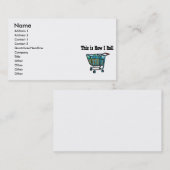 Carte De Visite Comment faire pour lancer le panier (Devant / Derrière)