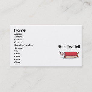 Carte De Visite Comment faire pour rouler un tapis
