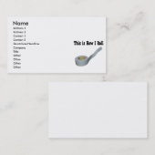 Carte De Visite Comment faire pour rouler une bande à goutte (Devant / Derrière)