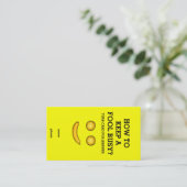 Carte De Visite Comment Garder Un Fool Occupé (Debout devant)