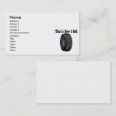 Carte De Visite Comment je roule Pneu (Devant / Derrière)