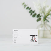 Carte De Visite Comment je roule (Tricycle) (Debout devant)