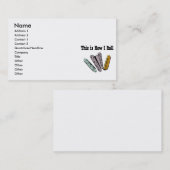 Carte De Visite Comment lancer le fond d'écran (Devant / Derrière)