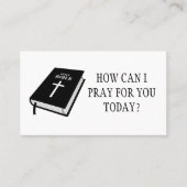 Carte De Visite Comment Puis-Je Prier Pour Vous, Pasteur De L'Égli (Devant)