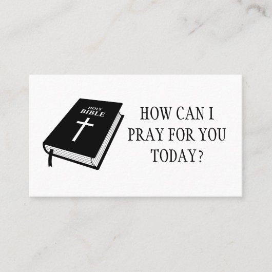 Carte De Visite Comment Puis-Je Prier Pour Vous, Pasteur De L'Égli (Devant)