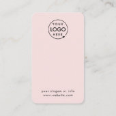 Carte De Visite Commentaires clients QR Code Pink Business Review (Dos)
