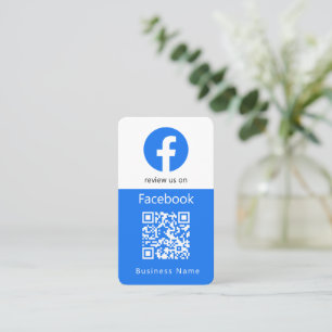 Carte De Visite Commentaires Facebook Business Review Us QR Code