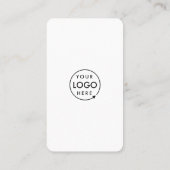 Carte De Visite Commentaires Facebook | Code QR professionnel blan (Dos)