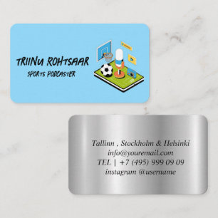 Carte De Visite Commentateur sportif