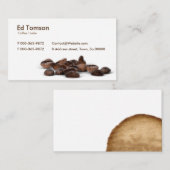 Carte De Visite Commerçant de grains de café (Devant / Derrière)