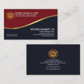 Carte De Visite Commerçant élégant simple moderne de forex de (Devant / Derrière)