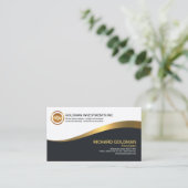 Carte De Visite Commerçant luminescent élégant simple de forex de (Debout devant)