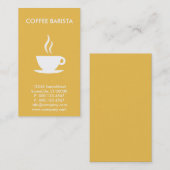 Carte De Visite commerce café-bar personnalisé (Devant / Derrière)