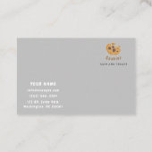Carte De Visite Commerce de biscuits moderne pour boulangerie ou p (Dos)