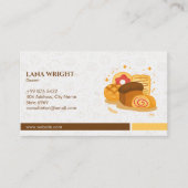 Carte De Visite Commerce de boulangerie moderne | Brown élégant (Devant)