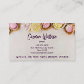 Carte De Visite Commerce de crème glacée | Délicieux Sundae Brown (Devant)