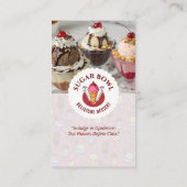 Carte De Visite Commerce de crème glacée | Saveurs délicieuses de  (Dos)